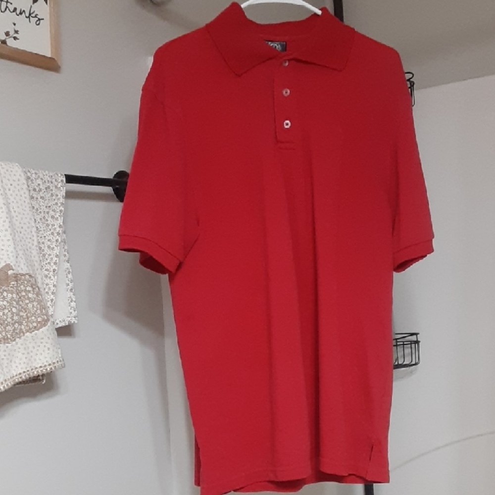 Red Deep World Collection Polo Shirt